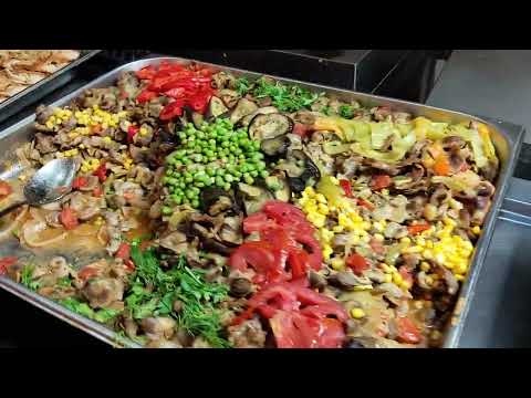 Видео: HEDEF Resort&Spa 5* Dinner at hotel еда в отеле ужин Turkey hotel Alanya Аланья отдых отели