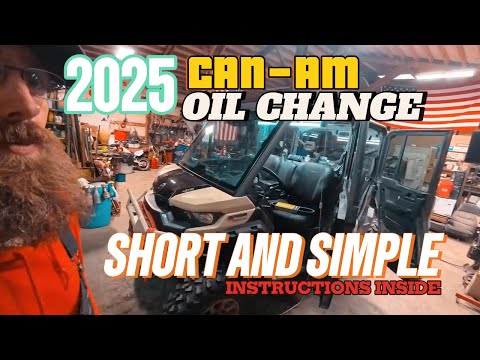 Видео: Замена масла CAN-AM Defender Limited HD-10 2025 года
