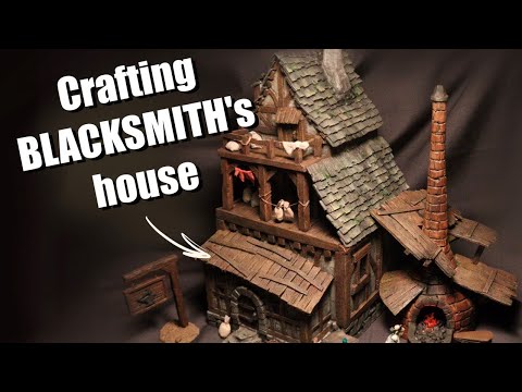 Видео: Crafting BLACKSMITH's house! DIY Modular terrain  |  Создание дома КУЗНЕЦА! DIY Модульный террейн