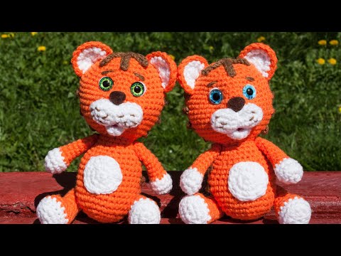 Видео: Символ 2022 - тигр крючком. Мастер-класс по вязанию игрушки амигуруми, часть 2