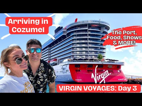 Видео: Швартовка в Косумеле на лайнере Virgin Voyages | НАСТОЯЩАЯ мексиканская кухня в порту | Розовая а...