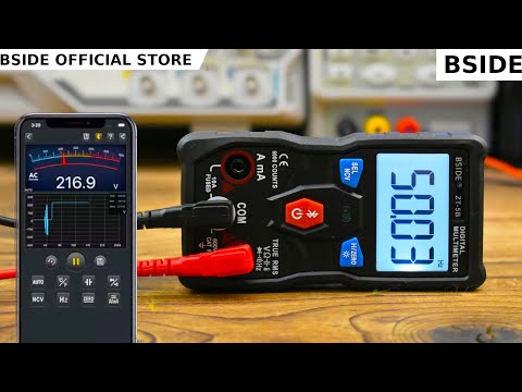 Видео: BSIDE ZT-5B Умный мультиметр с функцией передачи данных на смартфон.