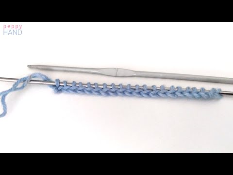 Видео: Набор петель при помощи крючка | Вязяние спицами