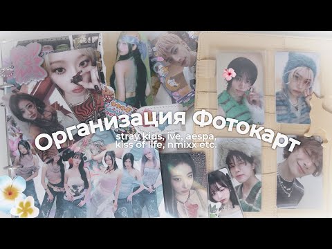 Видео: Организация к-поп фотокарт ⋆ ༅˚🥥.࿓• storing photocards stray kids, ive aespa, kiss of life etc. 1