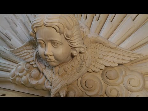 Видео: Серафим.  Урок резьбы по дереву.