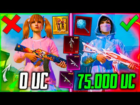 Видео: 😳 75.000 UC! ПРОКАЧАЛ АККАУНТ ДЕВУШКЕ В PUBG MOBILE! УДАЧНАЯ ПРОКАЧКА АККАУНТА В ПУБГ МОБАЙЛ!