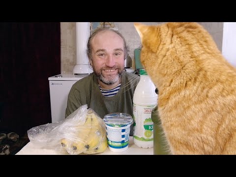 Видео: Завтрак с Рыжулей. Большая распаковка из Магнита. Мукбанг. Обжор. Еда на камеру. Диета. Шизофрения.