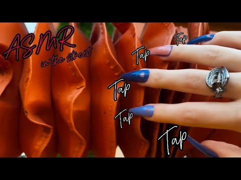 Видео: ASMR🩵 in the street| АСМР🩵 на улице для быстрого сна) tapping, scratching