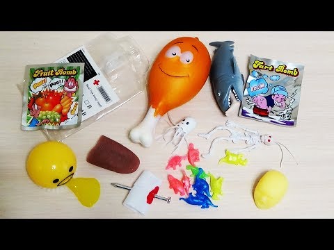 Видео: Игрушки пакетики ВОНЮЧКИ срыгивающий ЧУДИК отрезанный язык ГВОЗДЬ В ПАЛЬЦЕ антистресс #TOYS #игрушки