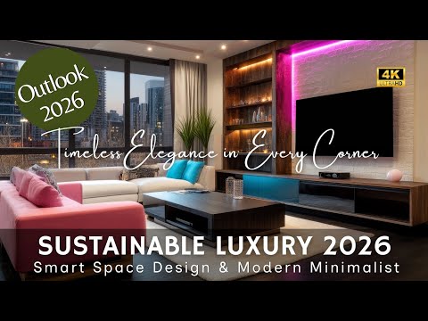 Видео: Экологичные роскошные интерьеры 2026: продуманный дизайн пространства и современные минималистичн...