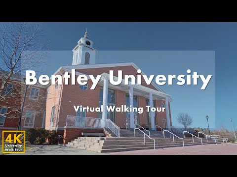 Видео: Университет Бентли (Bentley University) - Виртуальная пешеходная экскурсия [4k 60fps]