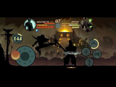 Видео: Shadow Fight 2 Private server Сет ночи против боссов 2 яруса