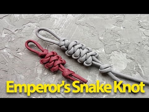 Видео: Плетем из паракорда | Emperor's Snake Knot | Любомир Борода