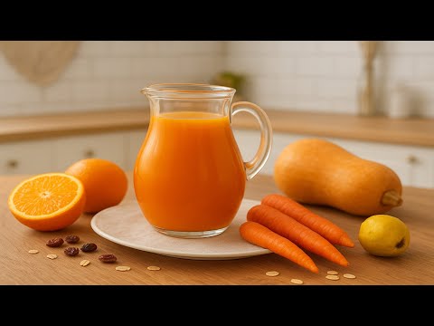 Видео: 🎃 Домашний тыквенно-морковный сок с айвой и апельсином 🍊 | Полезная заготовка на зиму!