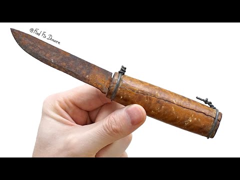 Видео: Восстановление старого погнутого ножа