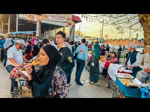 Видео: Узбекистан! ОБЖОРНЫЕ РЯДЫ. БАЗАР в месяц Рамазан. Уличная еда: Шашлык, Самса, Санза, Чучвара