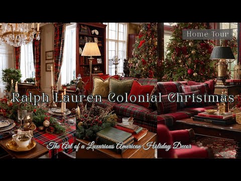 Видео: 🎄Рождественский тур по домам Ральфа Лорена в колониальном стиле 2025 | Искусство роскошного амери...