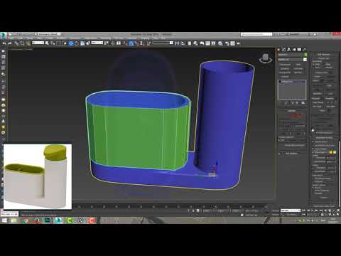 Видео: 3DS MAX Полики Подставка для вилок с мыльницей