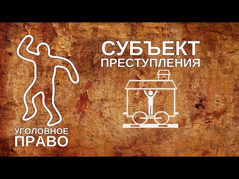 Видео: Субъект преступления