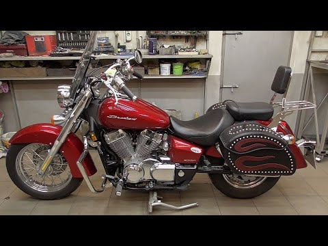 Видео: Honda Shadow VT750C Aero/ Кофри. Дуги.