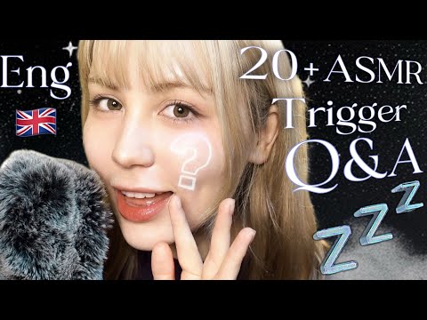 Видео: Английский ASMR с субтитрами♡ Дышащий шепот Q&A и постукивание, чтобы помочь вам заснуть💤