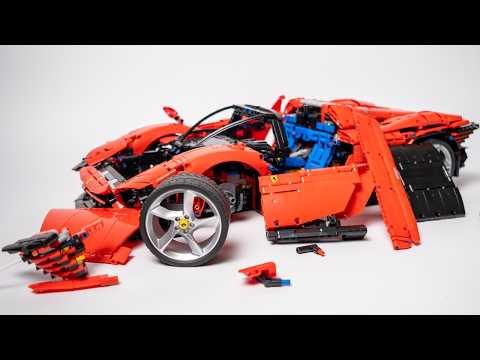 Видео: Полная сборка Китайского LEGO Technic 42143 Ferrari Daytona SP3 с Wildberries!