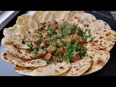 Видео: Это мясо просто тает во рту, а лаваш - просто сказка