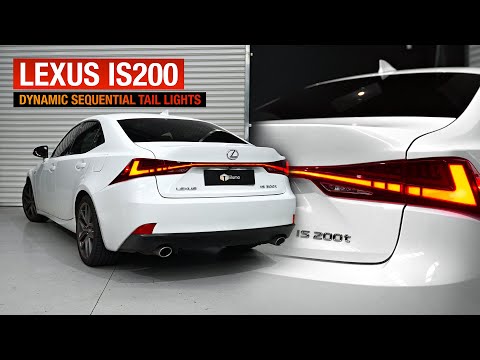 Видео: Динамические задние фонари Lexus IS250/IS350/IS200T/IS300H (2014–2020) — получите стильный вид св...