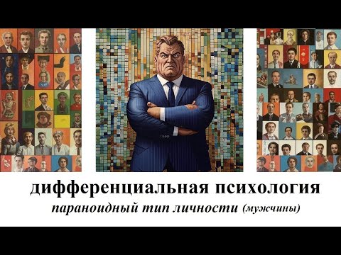 Видео: Дифференциальная психология (основные типы личностей). Лекция 5. Параноидный тип личности (мужчины)