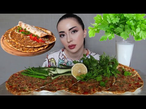 Видео: НАС ЗАТОПИЛО 🌧️ ЛАХМАДЖУН 🇹🇷 Mukbang ☘️ Ayka Emilly