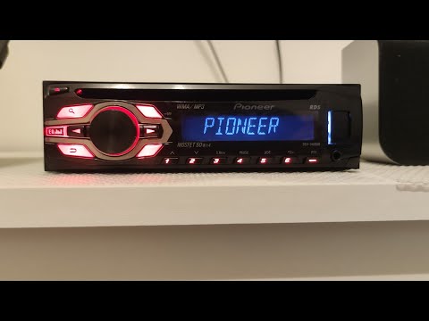 Видео: Pioneer DEH-1400UB с установленным Bluetooth модулем.