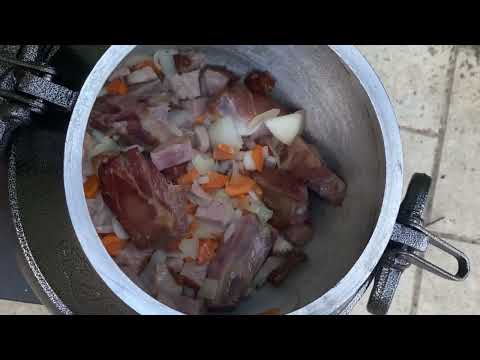 Видео: Гороховый суп в Афганском казане на даче