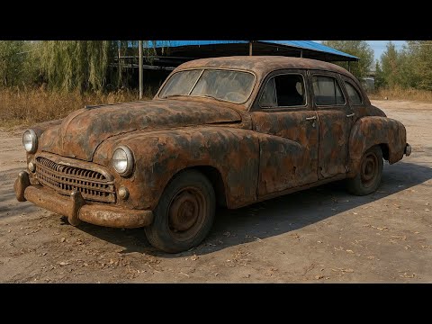 Видео: Реставрация ГАЗ-12 ЗИМ 1953 года — забытого роскошного автомобиля, когда-то принадлежавшего тольк...