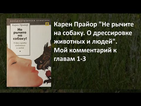 Видео: 241. Карен Прайор "Не рычите на собаку". Главы 1-3  Мой комментарий