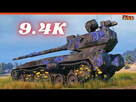 Видео: Hirschkäfer 9.4K урона 5 Kills & Grille 15 - 12K урона World of Tanks