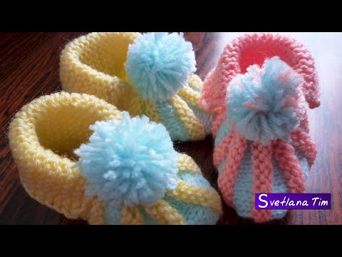 Видео: Как связать ПИНЕТКИ спицами ДЛЯ НОВОРОЖДЕННЫХ. Вязание спицами / подробный мастер класс