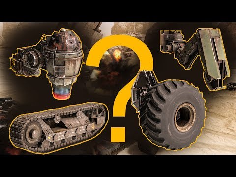 Видео: Ховеры - Гусеницы - Ноги - Бигфуты Что выбрать ? - Crossout