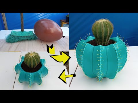 Видео: белая цементная ваза с эффектом гипса и фарфора