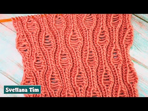 Видео: Сегодня Вяжем Необычный УЗОР СПИЦАМИ "Шиповник" - Вязание спицами для начинающих с описанием № 602