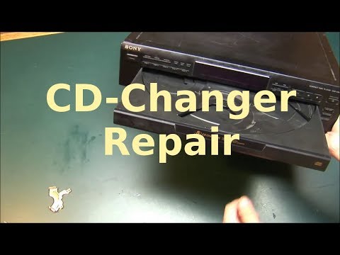 Видео: Ремонт CD-чейнджера Sony на 5 дисков — застрял лоток, замена ремня, разборка