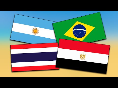 Видео: Исторические флаги стран / Только в переходный период