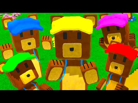 Видео: Цветные Кепки Супер Мишки #142 Баги и Миссии Super Bear Adventure на пурумчата