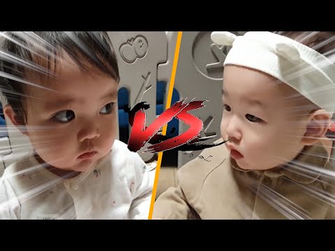 Видео: [KOR Parenting] Первый бой в жизни? как 9-месячные ангелочки играют вместе.