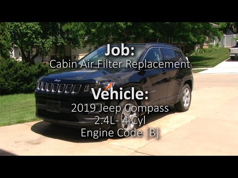 Видео: Jeep Compass 2019 — замена салонного фильтра