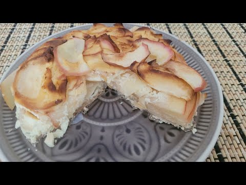 Видео: Яблочный пирог для диабетиков,без муки и сахарозаменителя.