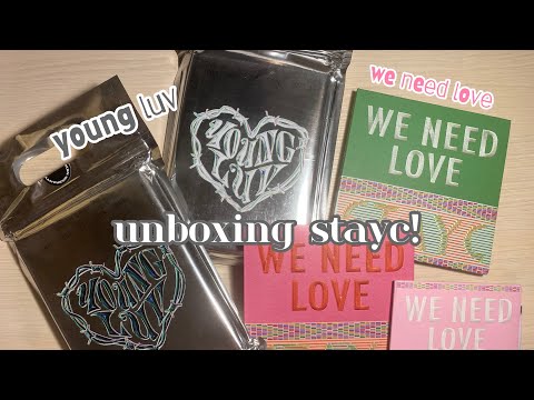 Видео: 🪥распаковка stayc we need love & young luv (set)! все мы немножко need love🥹