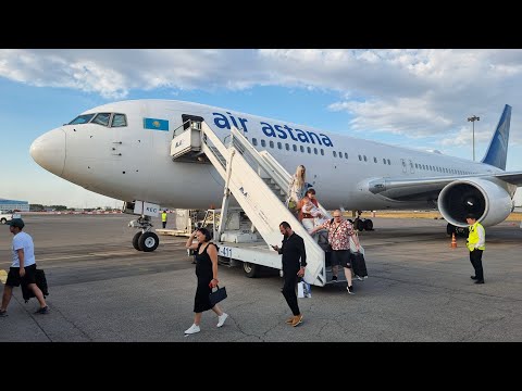 Видео: Последний произведенный Boeing 767-300 | Рейс Астана — Алматы (авиакомпания Air Astana)