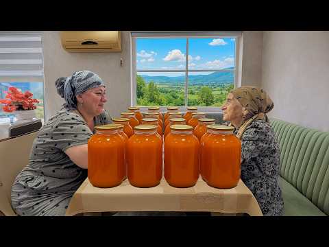 Видео: Домашний персиковый джем и сок с любовью и мудростью бабушки