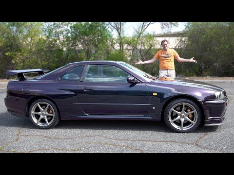 Видео: Nissan Skyline GT-R R34, это главный японский идол