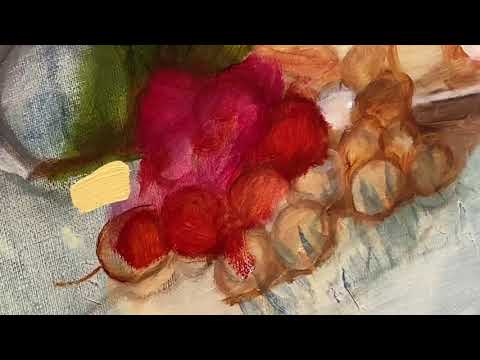 Видео: Масляная живопись. Копирование в технике алла прима.